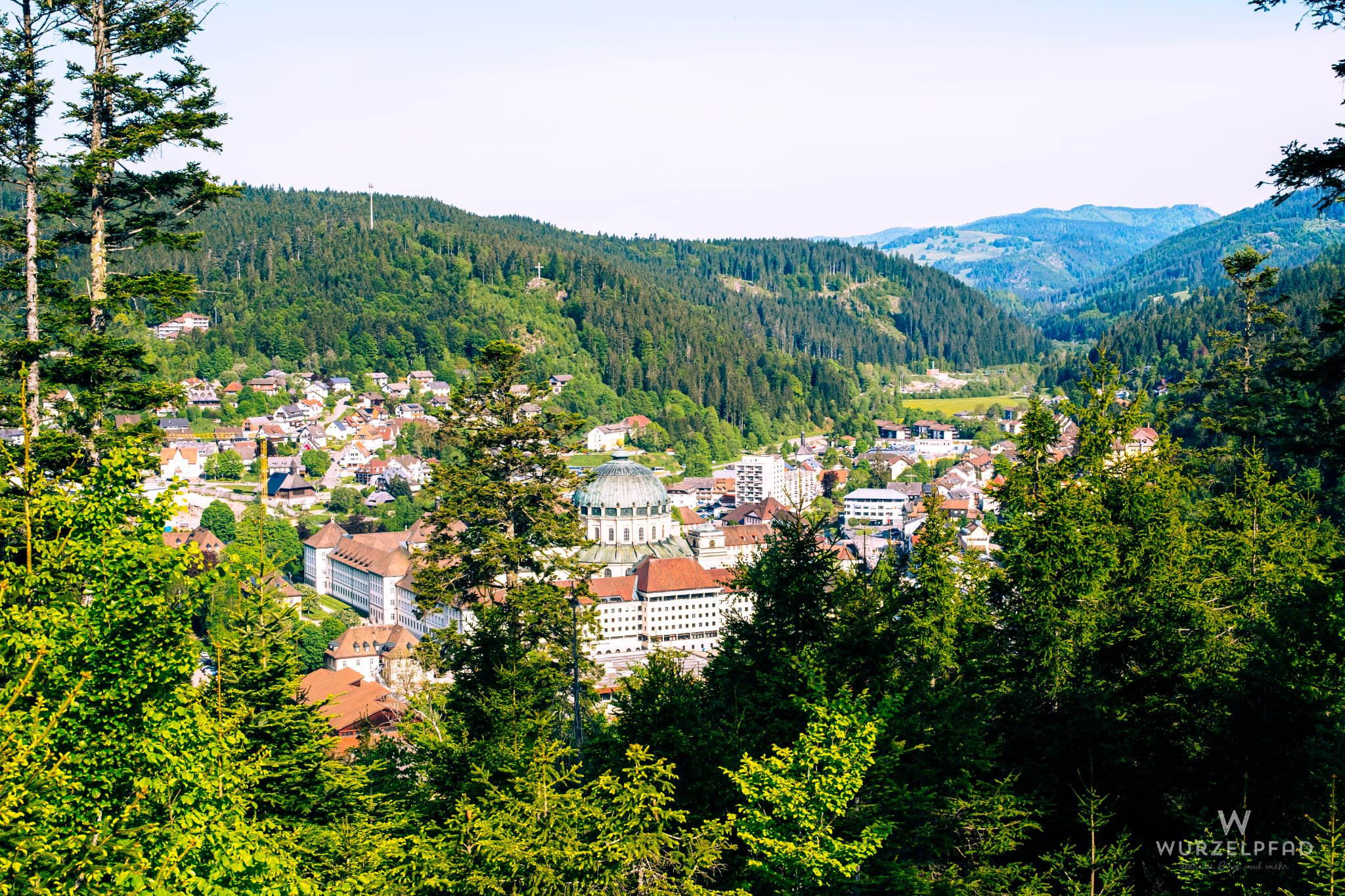 Blick vom Jesuitenblick über St. Blasien